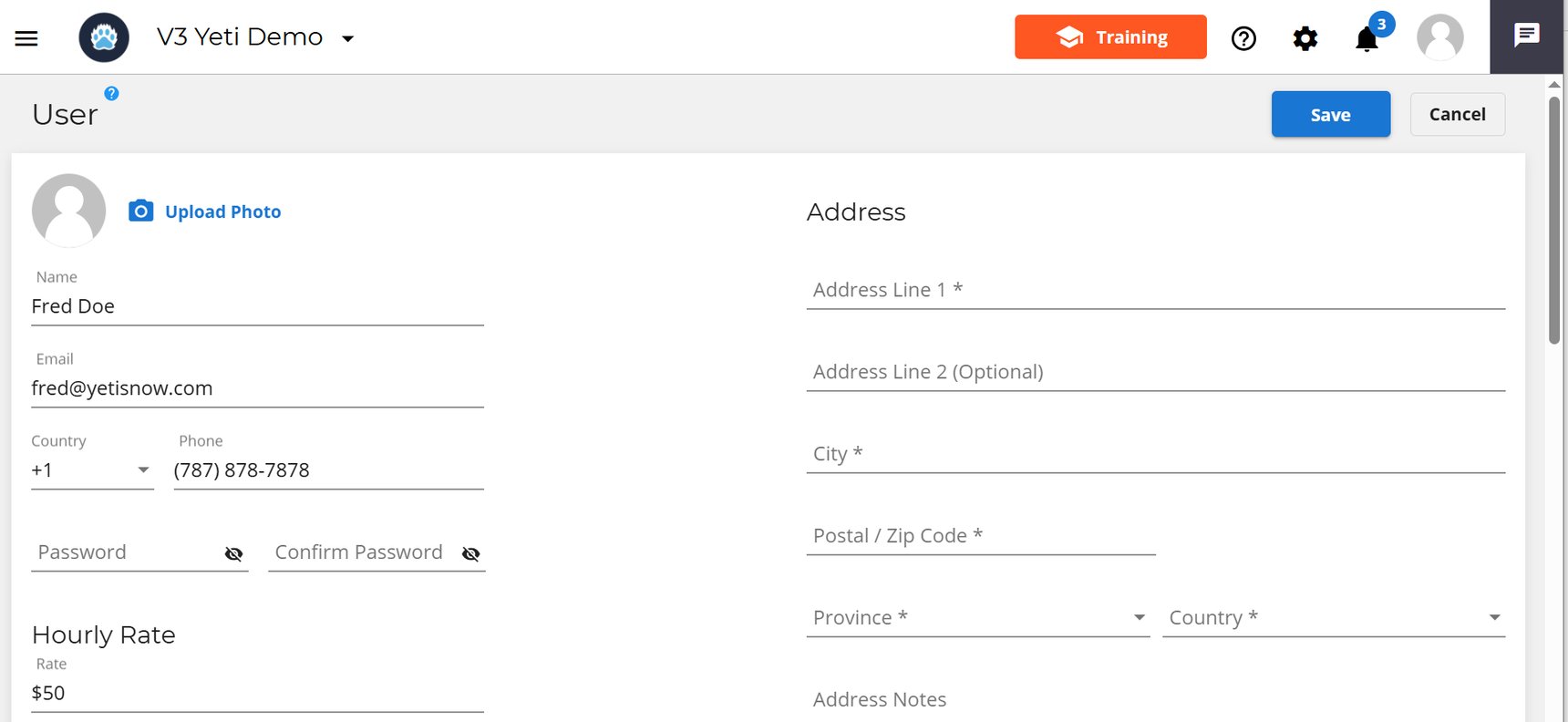 Creating and Editing Users