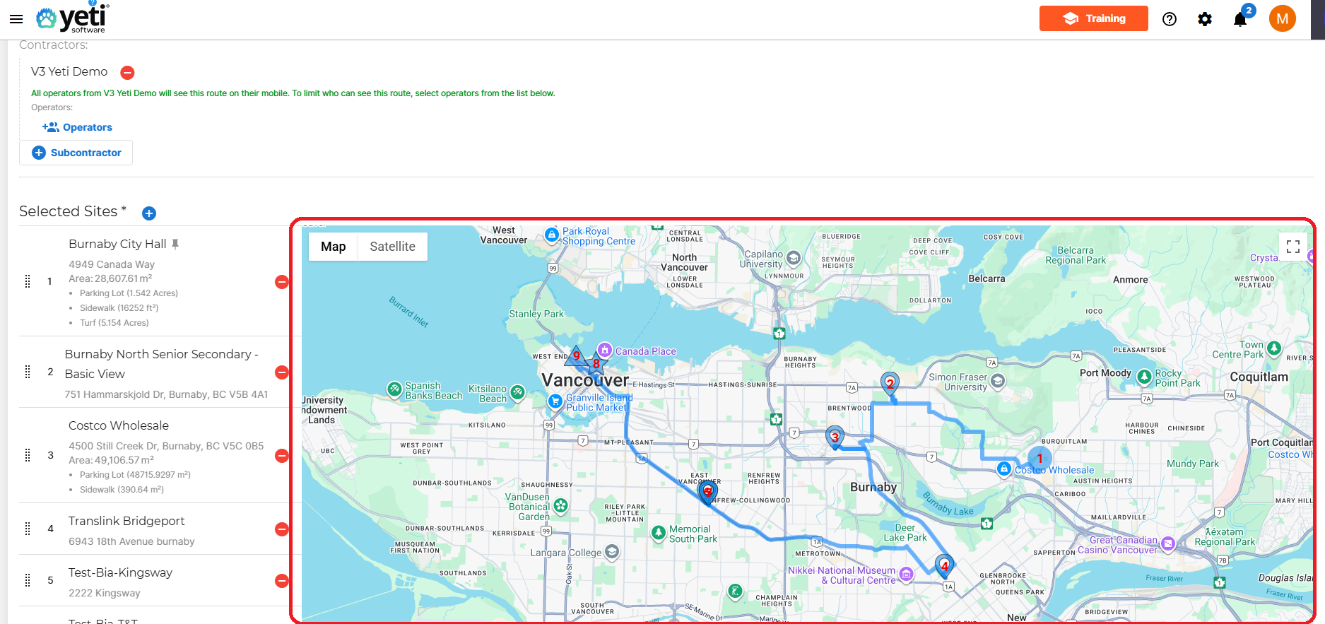 Understanding Maps in Yeti Software
